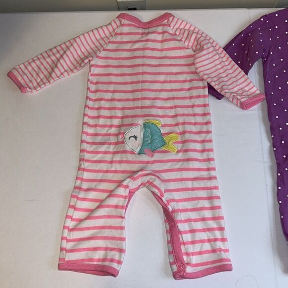 9m carters pajama and romper 2 pack fish and whale - Picture 6 of 6